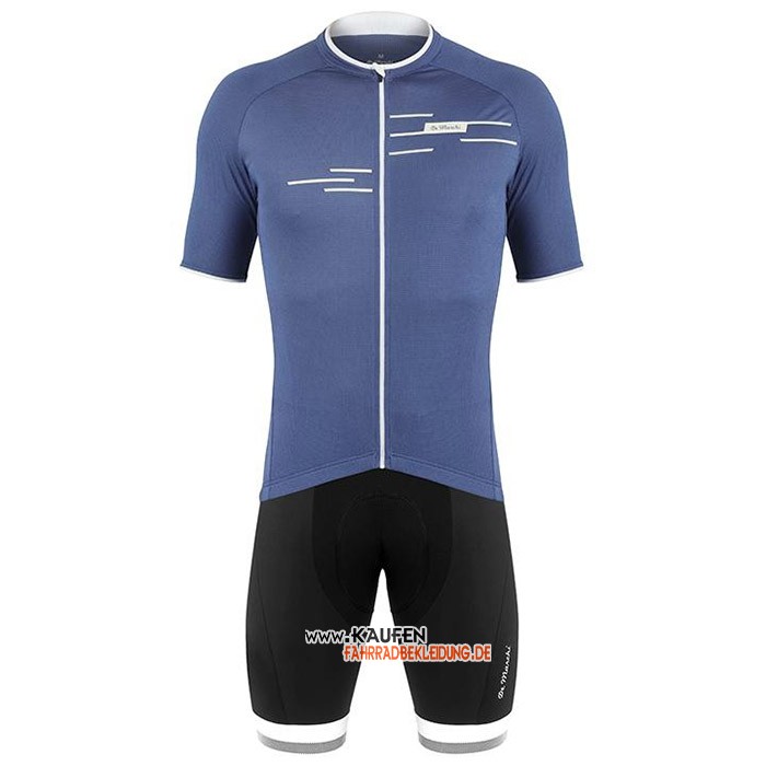 De Marchi Kurzarmtrikot 2020 und Kurze Tragerhose Blau